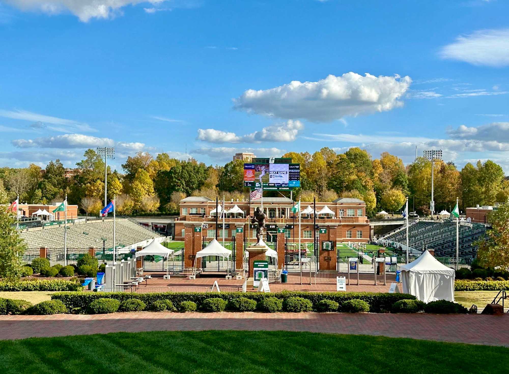 College Football Tour Visits Charlotte and Jerry Richardson Stadium