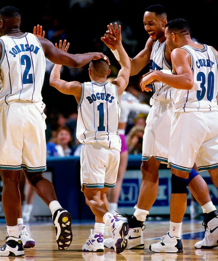 Larry Johnson, Muggsy Bogues, Alonzo Mourning and Dell Curry.