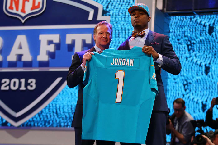 The Dolphins traded up to draft Jordan, out of Oregon, third overall in 2013.