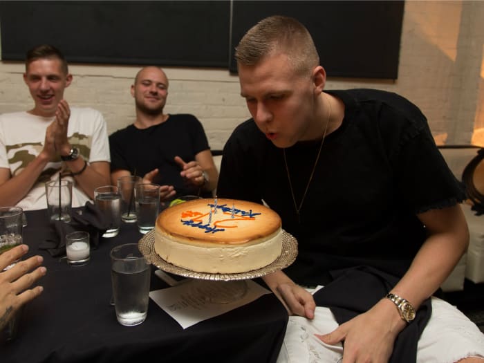 Kristaps Porzingis 21st birthday party photos - Sports Illustrated