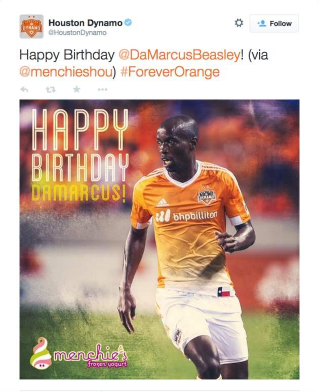 Houston Dynamo’s DaMarcus Beasley gets early birthday tweet - Sports
