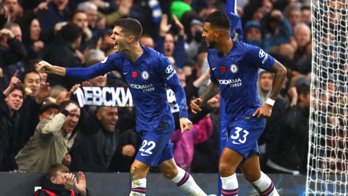 Christian Pulisic goal video: Chelsea star scores vs Crystal Palace