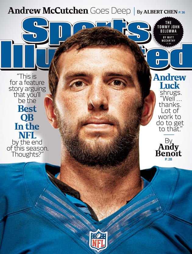 Colts quarterback Andrew Luck on this week's Sports Illustrated cover