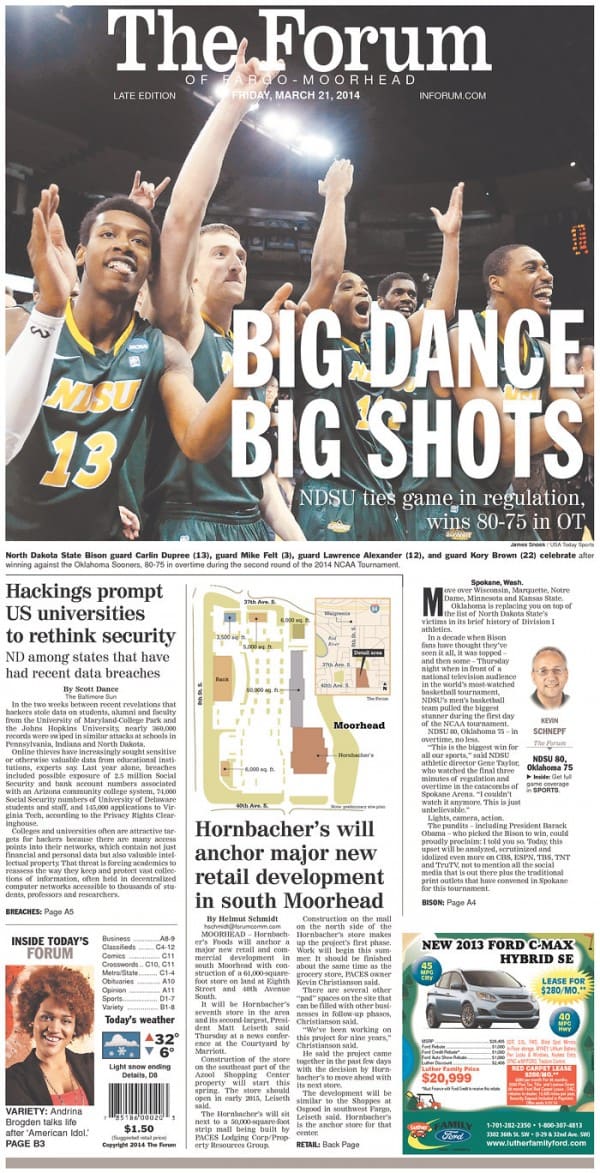 Here's the Local Newspaper Front Page of Every Team That Advanced in