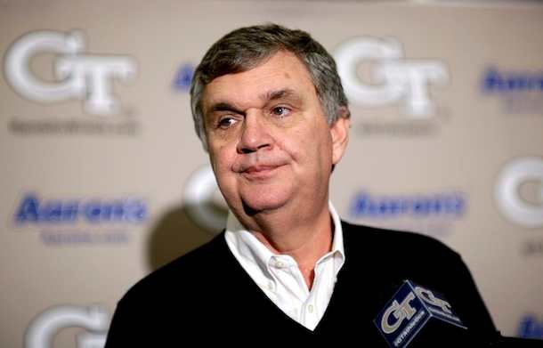 "Come to Georgia Tech. It's pretty neat, I guess." -- Paul Johnson's interior monologue, probably (AP)