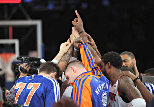 The Knicks squandered a 23-point lead against the Bulls on Wednesday, but managed to pull out a bittersweet win. (Bruce Bennett/Getty Images)