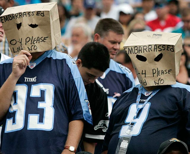 Fans With Bags Over Their Heads Sports Illustrated