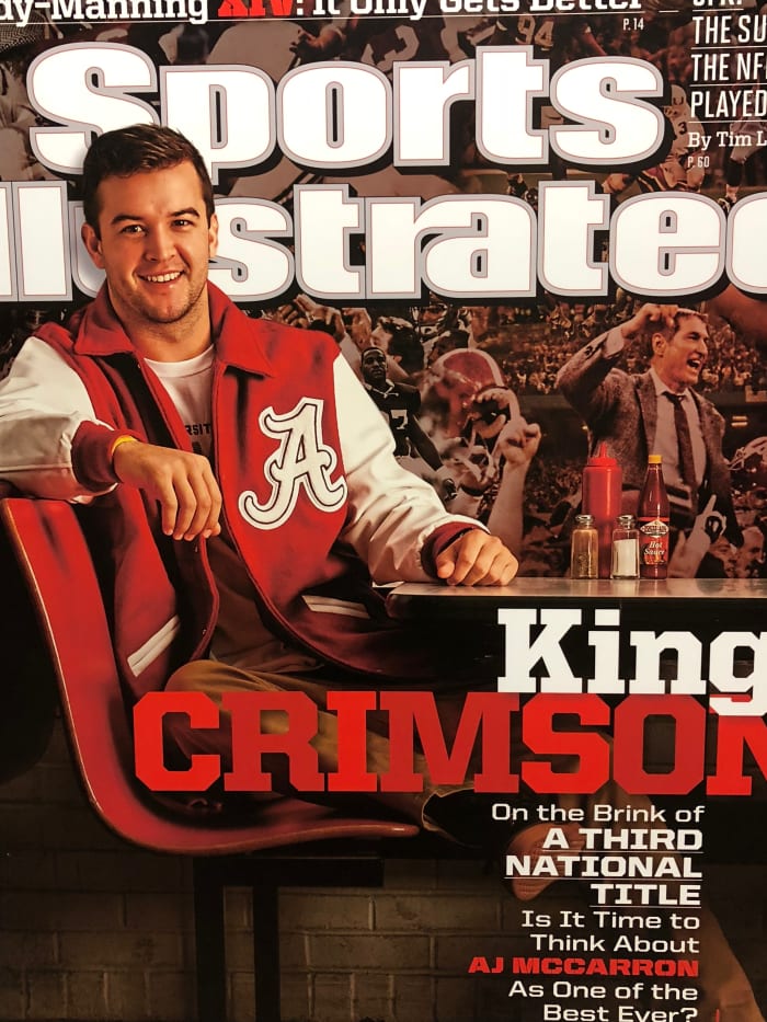 AJ McCarron on the cover of Sports Illustrated, November 25, 2013