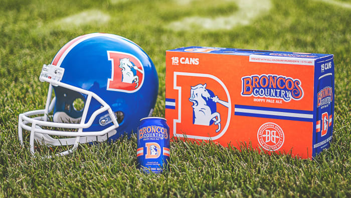 Promotional image for Breckenridge Brewery's "Broncos Country" beer