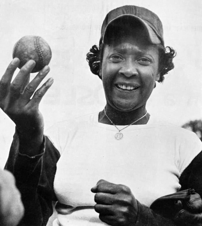 Stone, the first of three women to play in the Negro League.