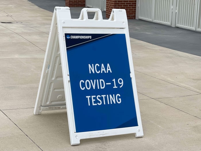 NCAA COVID-19 Testing sign