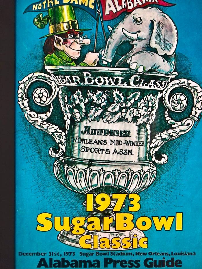 Guide Des Médias Football Alabama Crimson Tide 1973 - Couverture Rare Phil Neel - Officiel Vintage