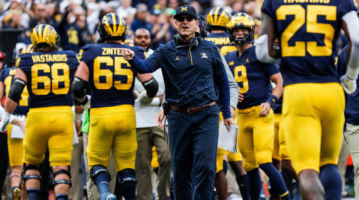 Michigan coach Jim Harbaugh