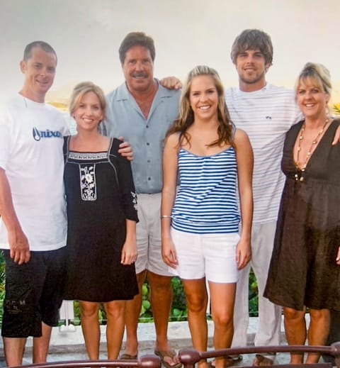 Colt (second from right) with his family: Carrera (second from left), Terry, Chanel and Betsy.