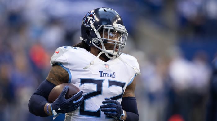 Derrick Henry running against the Colts.