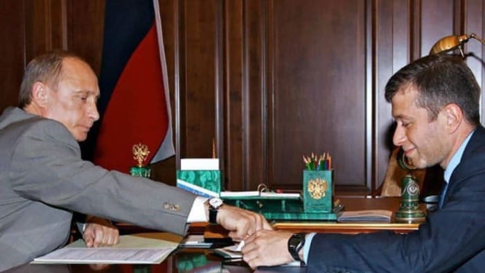 Vladímir Putin y Roman Abramovich