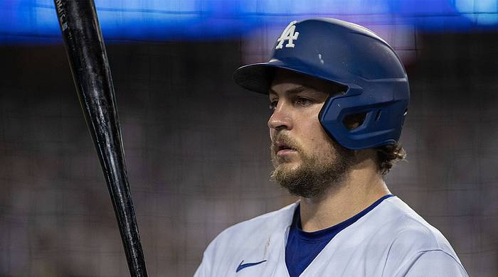 Starting pitcher, Trevor Bauer 27 of the Los Angeles Dodgers during their MLB, Baseball Herren, USA season game with the San Francisco Giants on Monday June 28, 2021 at Dodger Stadium in Los Angeles, California.