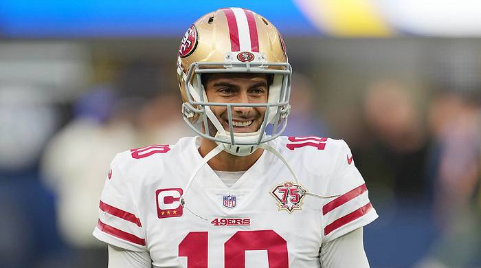 Jimmy Garoppolo with the 49ers.