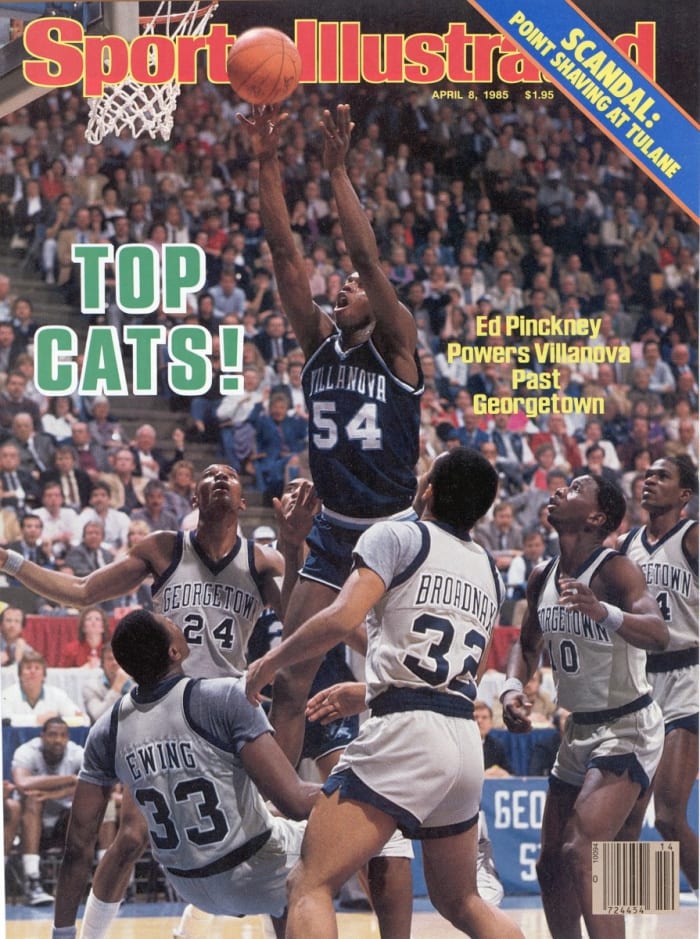 Sports Illustrated cover Villanova beats Georgetown 1985
