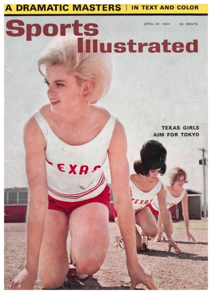 1964 年體育畫報封面上的女子田徑運動員