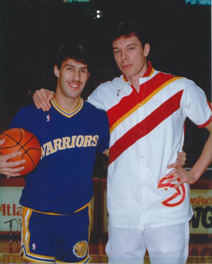The two teammates in their NBA days.