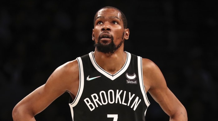 Brooklyn Nets forward Kevin Durant, Game 3 of the 2022 NBA playoff first round series against the Celtics