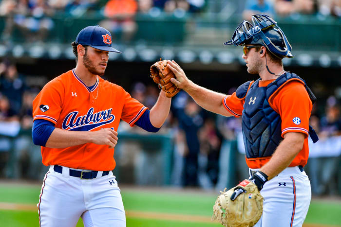 Auburn Baseball's Jospeh Gonzalez and Nate LaRue in series win over South Carolina.