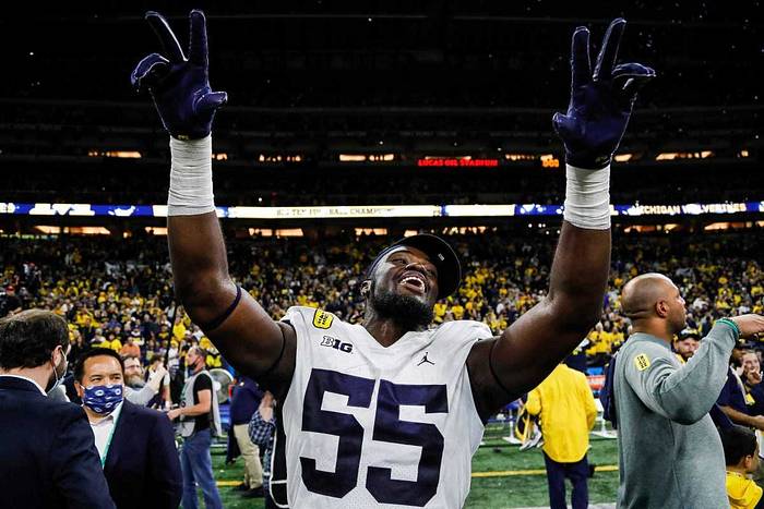 Ojabo had a breakout junior year at Michigan that vaulted him high up on draft boards.