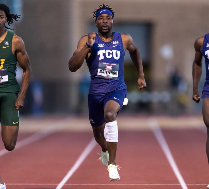 TCU Track & Field All Gold Everything Horned Frogs take home three