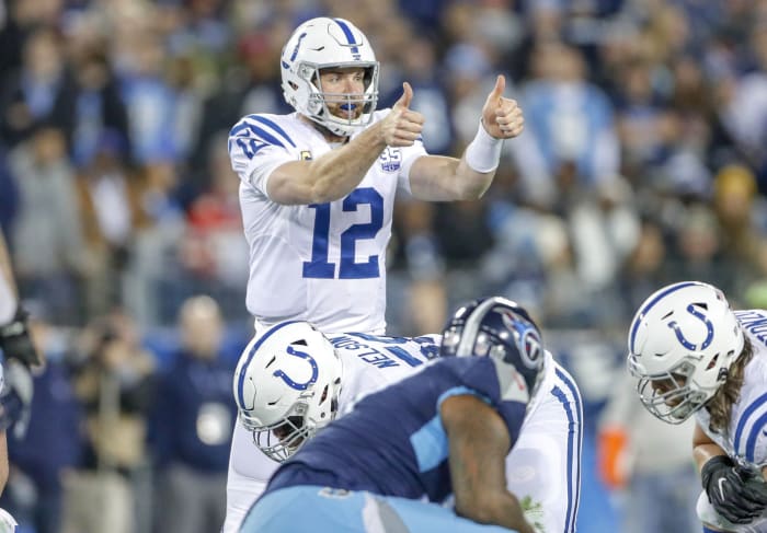 Colts quarterback Andrew Luck was named NFL Comeback Player of the Year. Indianapolis Colts Take On The Tennesee Titans At Nissan Stadium In Nashville