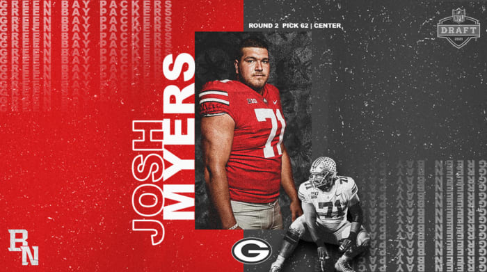 Josh Myers NFL Draft Card