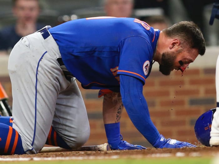 Kevin Pillar hit in face injury MLB must address HBPs Sports Illustrated