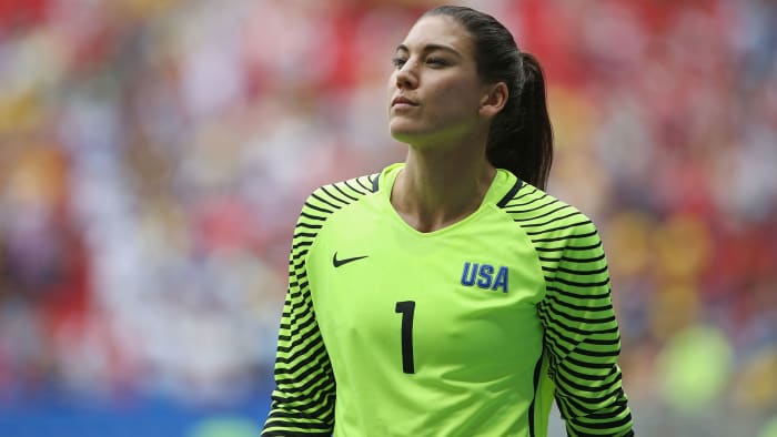 Hope Solo at the 2016 Olympics for the USWNT