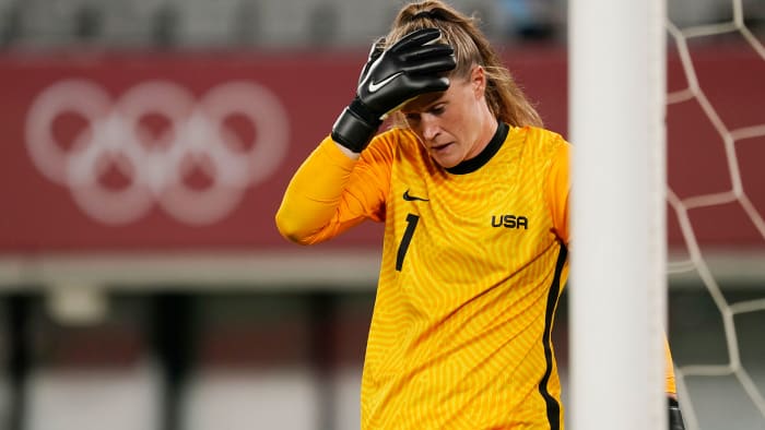 Alyssa Naeher and the USWNT lose to Sweden at the Olympic Olympics