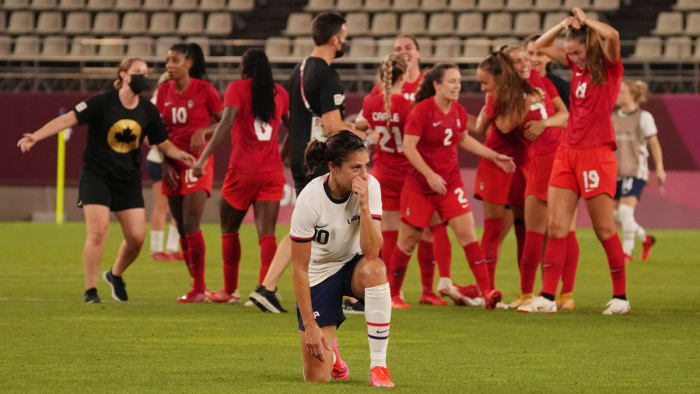 Carli Lloyd and the USWNT fail to win the gold medal at the Olympics