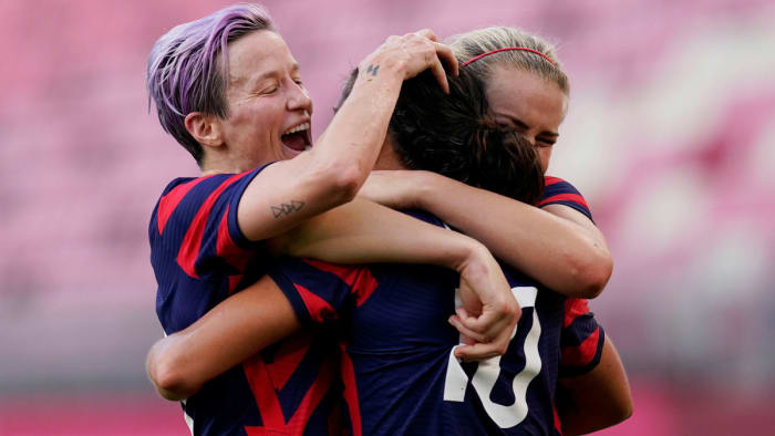 USWNT greats Megan Rapinoe and Carli Lloyd scored two goals each in the bronze medal game