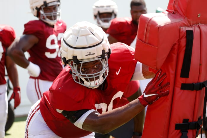 Stephon Wynn Jr., Alabama practice, Aug. 17, 2021