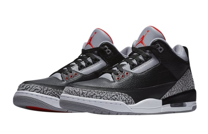 jordan 3 grey and black
