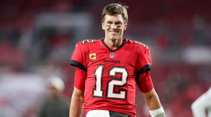 Tom Brady with the Buccaneers.