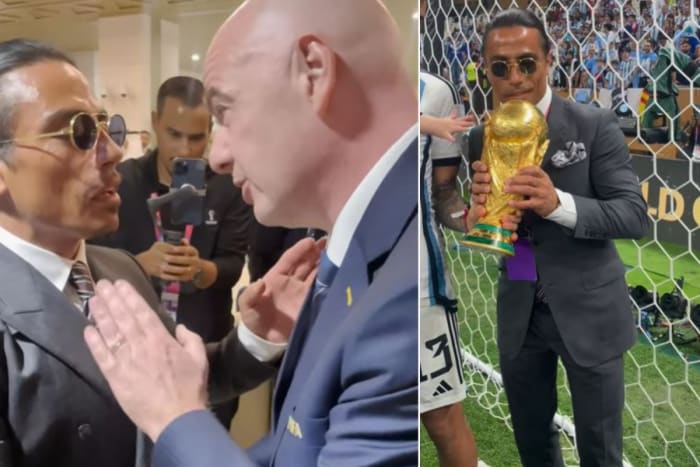 Salt Bae kissing World Cup trophy sees FIFA accused of cronyism ...