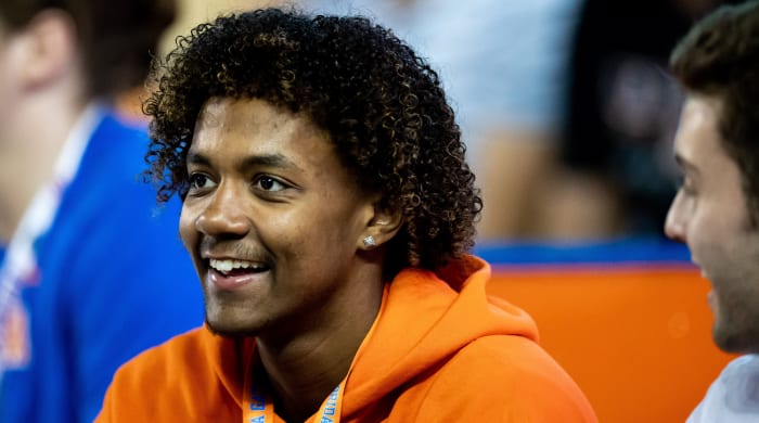 The ex-Florida committed Jaden Rashada during a recruiting visit.
