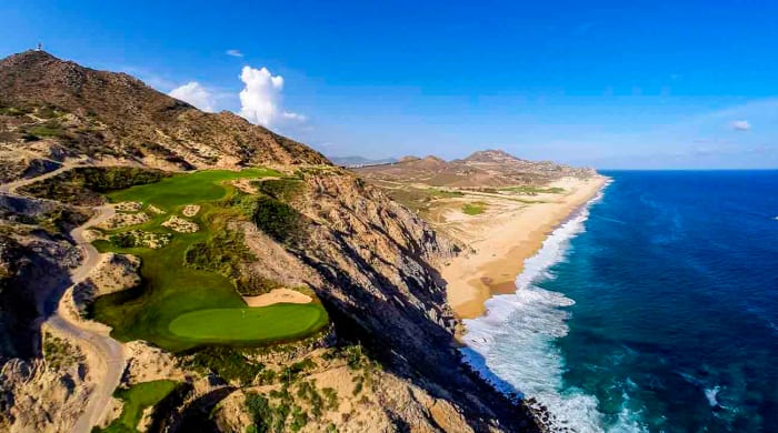 The 6th hole is pictured at Quivira Golf Club