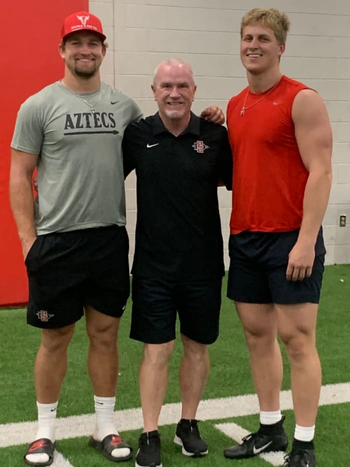 Brothers Caden and Cooper McDonald have been reunited as linebackers at San Diego State.