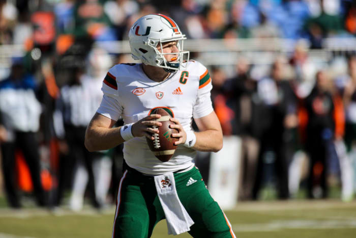 Miami Hurricanes Quarterback Tyler Van Dyke