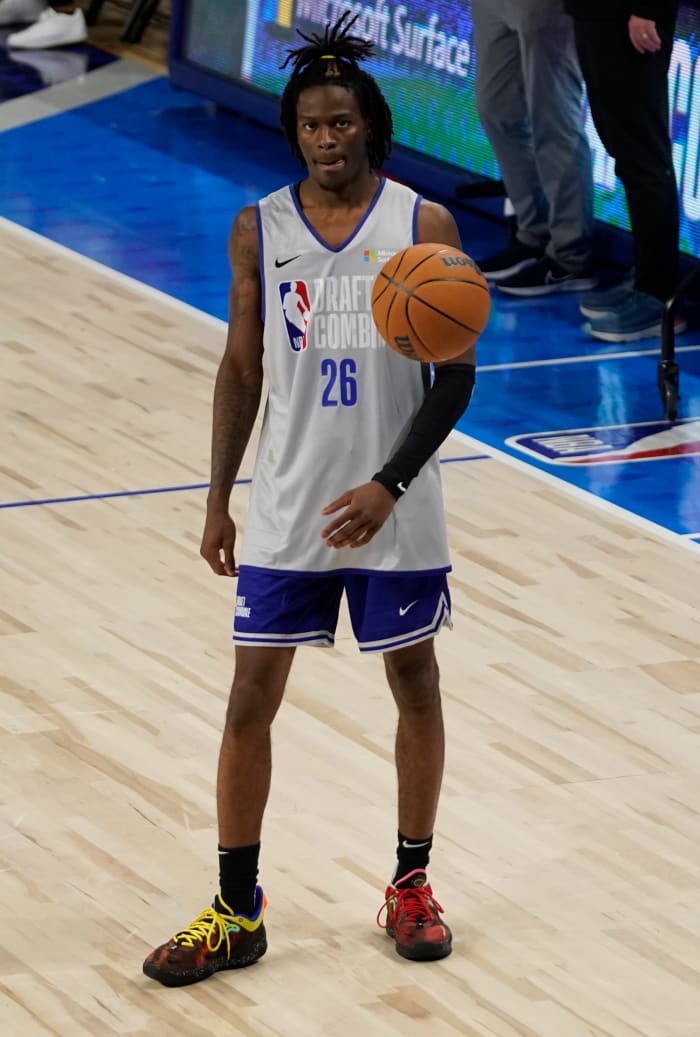 Keon Ellis is participating in the 2022 NBA draft at Wintrust Arena.