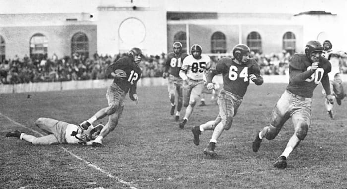 Bobby Reynolds run 1950 Nebraska vs. Missouri football
