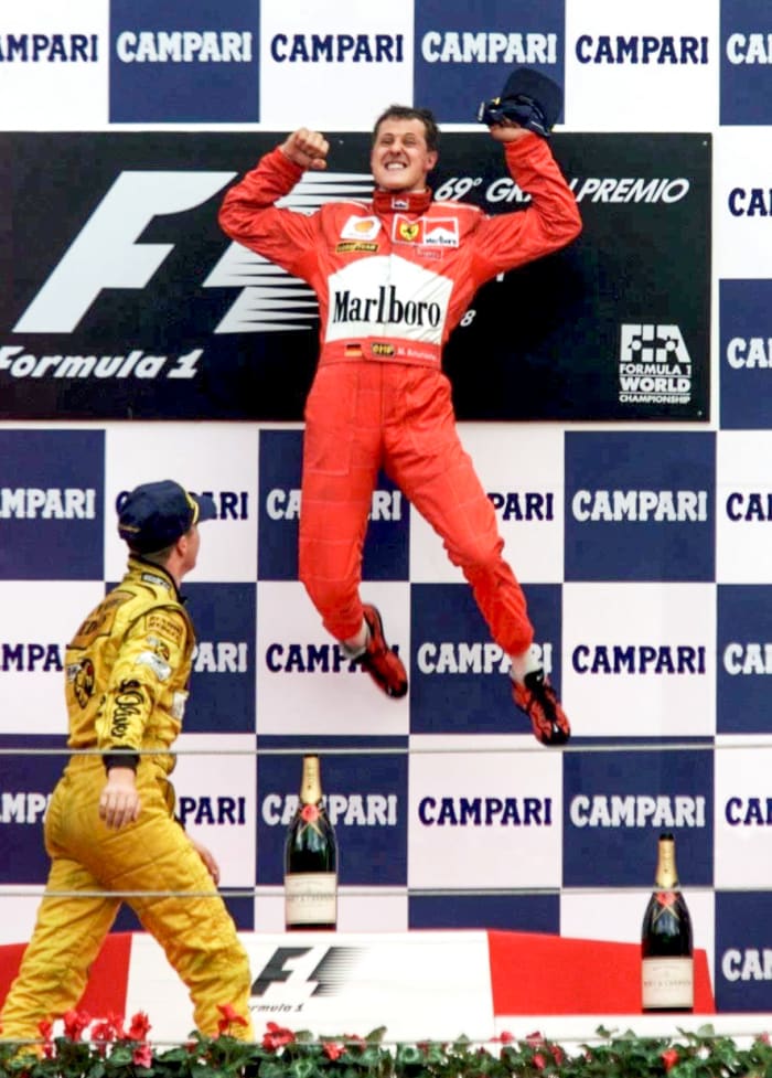 Schumacher found his way to the top of the podium often during his career.