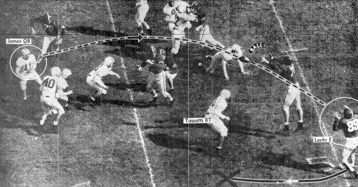 1953 Nebraska-Miami football interception Andy Loehr