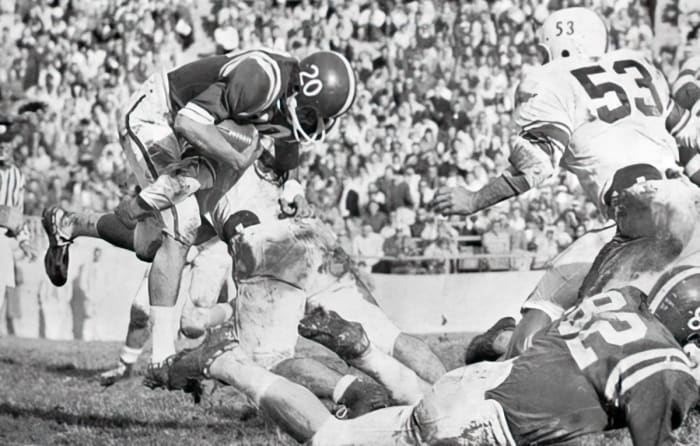 1959 Nebraska-Oklahoma football Ron Meade vs Brewster Hobby