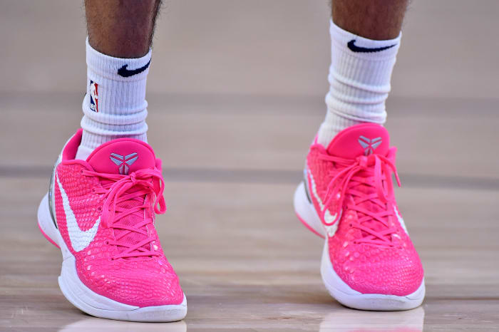 Ja Morant wears the Nike Kobe 6 “Kay Yow”.